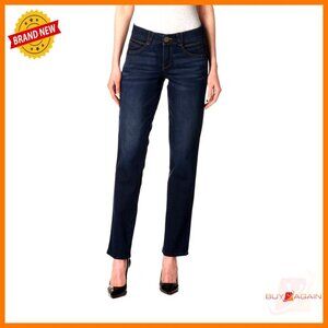Straight Leg Jeans with Ab Solution, Super-Stretch Denim, Figure Flattering Fit